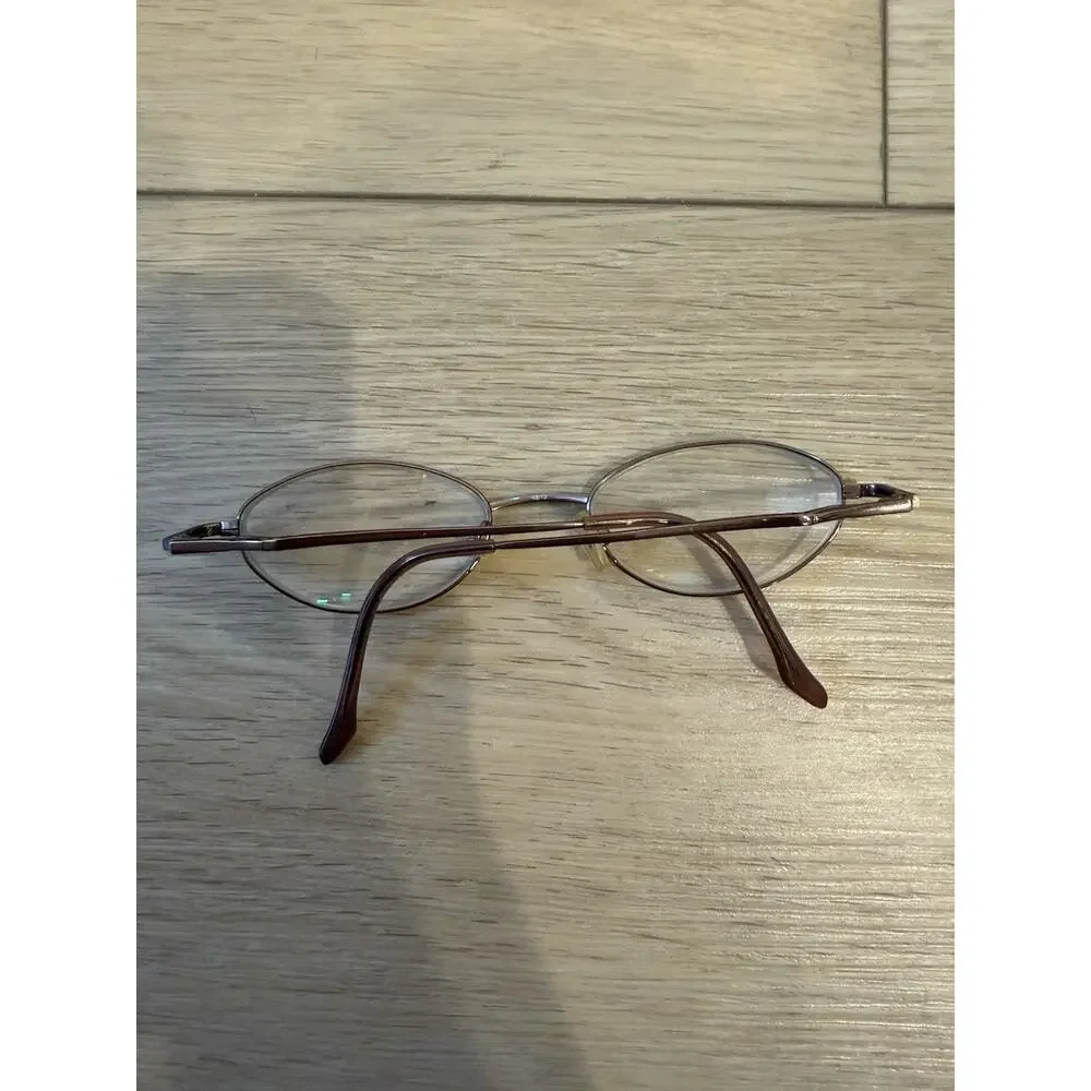 Hikari 6 Mens Half Rim Oval Eyeglasses Cafe 48-19-135 FRAMES ONLY